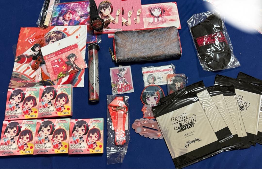 バンドリ レアグッズ Afterglow 美竹蘭 キャラクターグッズまとめ売り