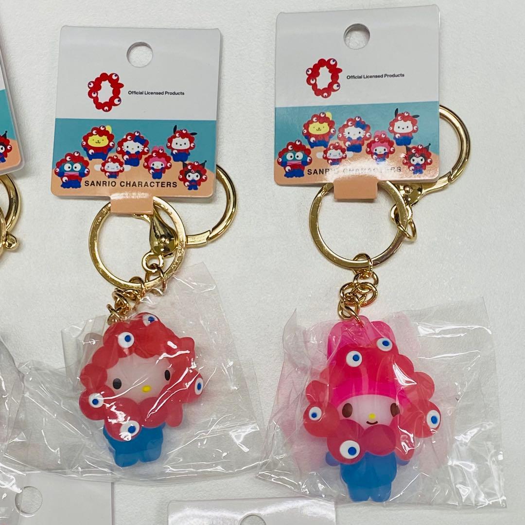 サンリオキャラクター ミャクミャク キーホルダー クリア7個セットコンプリート
