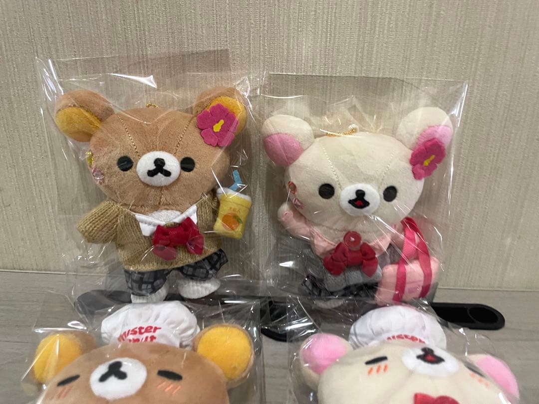 リラックマ　ぶらさげぬいぐるみ　４種セット　限定　女子高生　ミスド