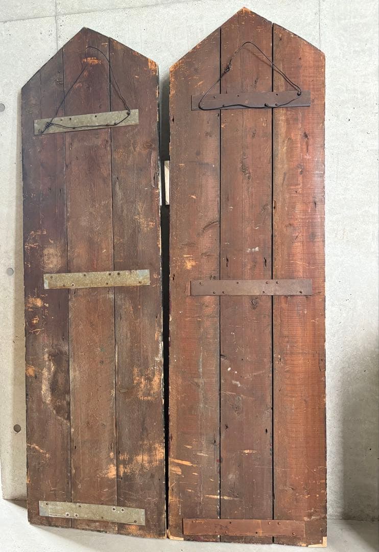 大きなイギリスのアンティーク壁掛け 2枚　高さ174cm ※サイズ間違えてました