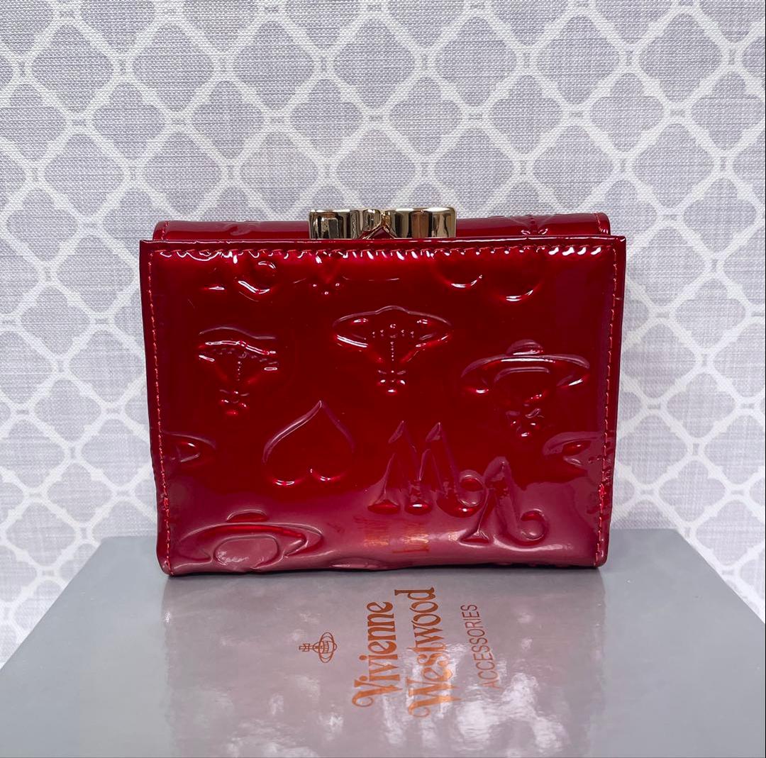 【大人気✨️ショッパー付き】新品 Vivienne Westwood エナメル赤