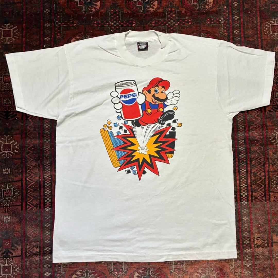 80S USA製 SCREEN STARS MARIO PEPSI プロモ XL