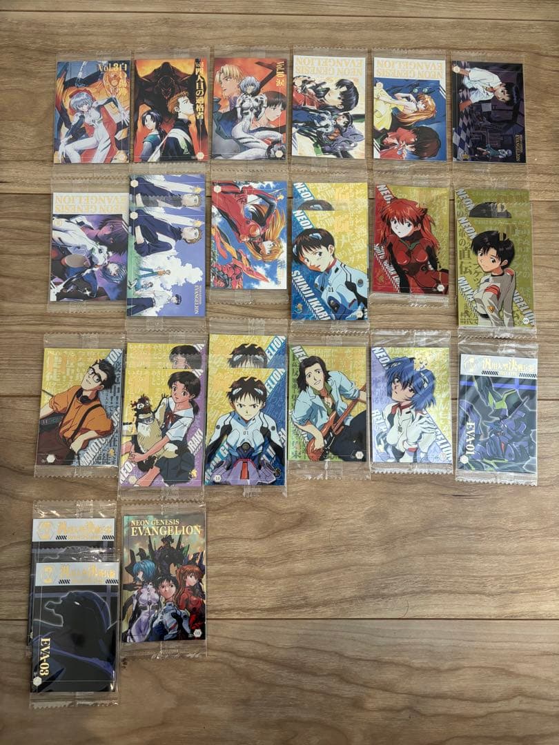 エヴァンゲリオン ウエハース カード まとめ売り 未開封のみ 151種170枚