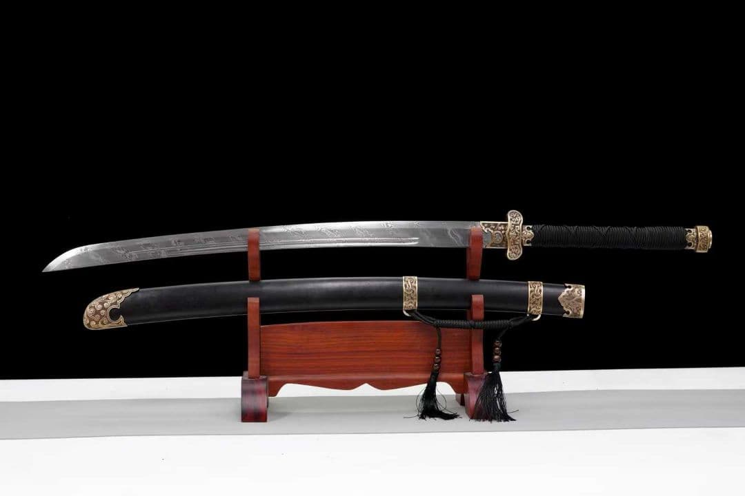 【古青刀】古兵器 刀装具 日本刀　模造刀 居合刀 武士道 鑑賞用 美術刀 贈り物