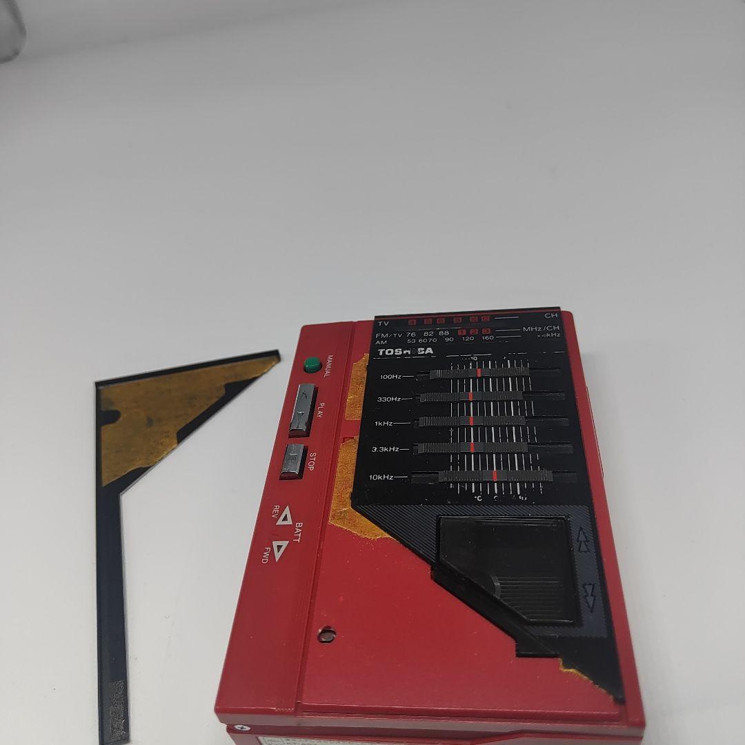 東芝 Walky TV/AM/FM カセットプレーヤー KT-AS7　ジャンク