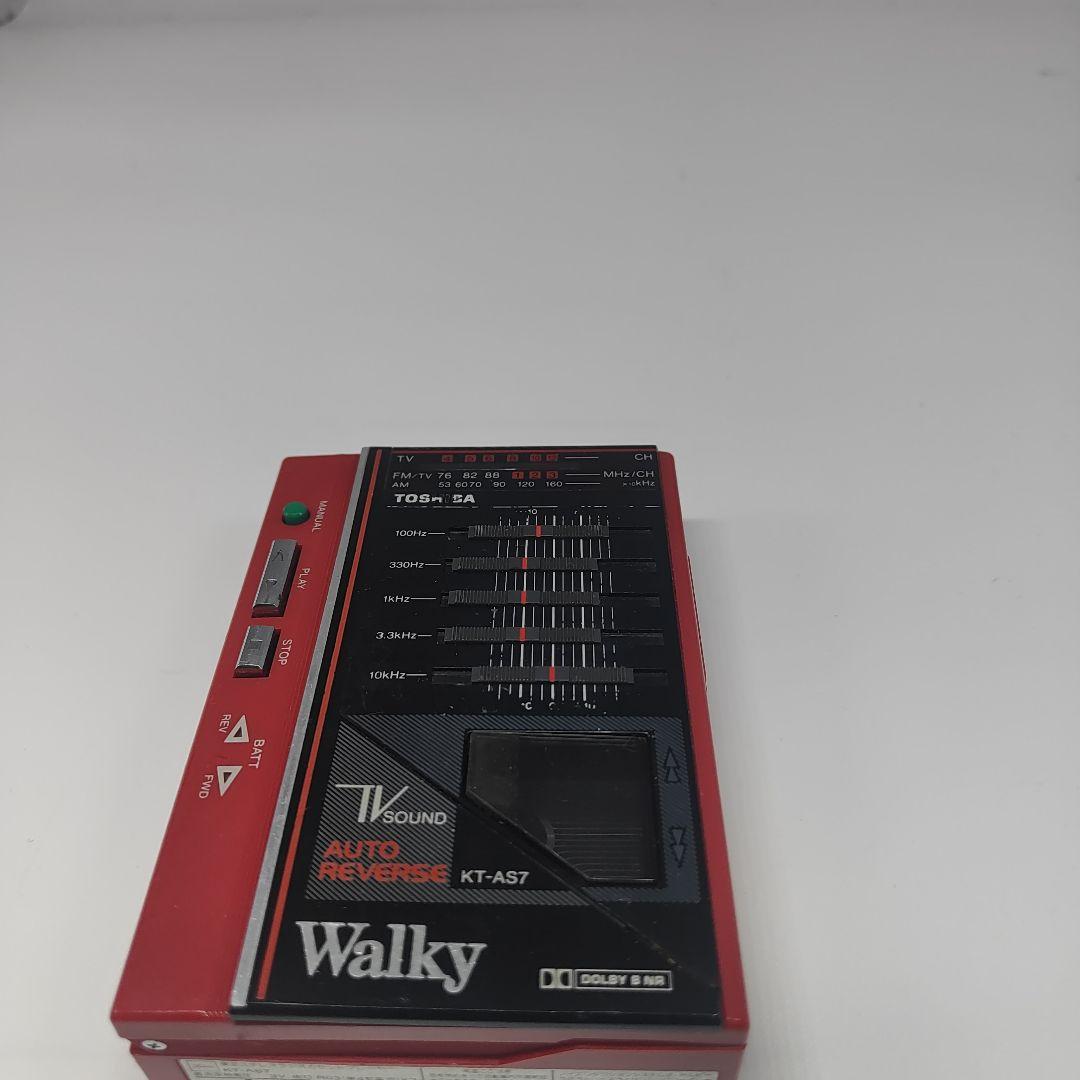 東芝 Walky TV/AM/FM カセットプレーヤー KT-AS7　ジャンク