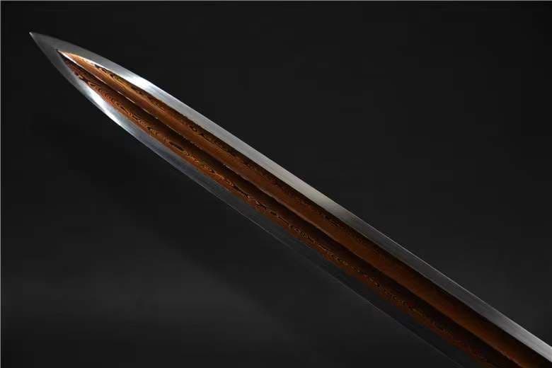 模様鋼発赤酸枝木鞘生肖鎮宅剣 古兵器 武具　刀装具　日本刀　模造刀 居合刀