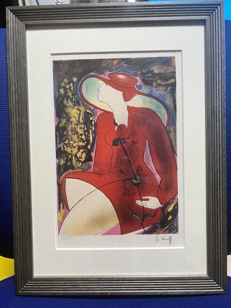 Linda Le Kinff リンダ・ル・キンフ リトグラフ 2枚セット 額装済