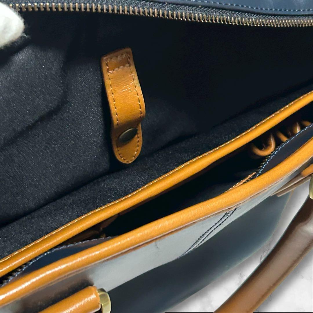 まちゃる 新品未使用】GOLD MEN ビジネスバッグ　トートバッグ　レザ