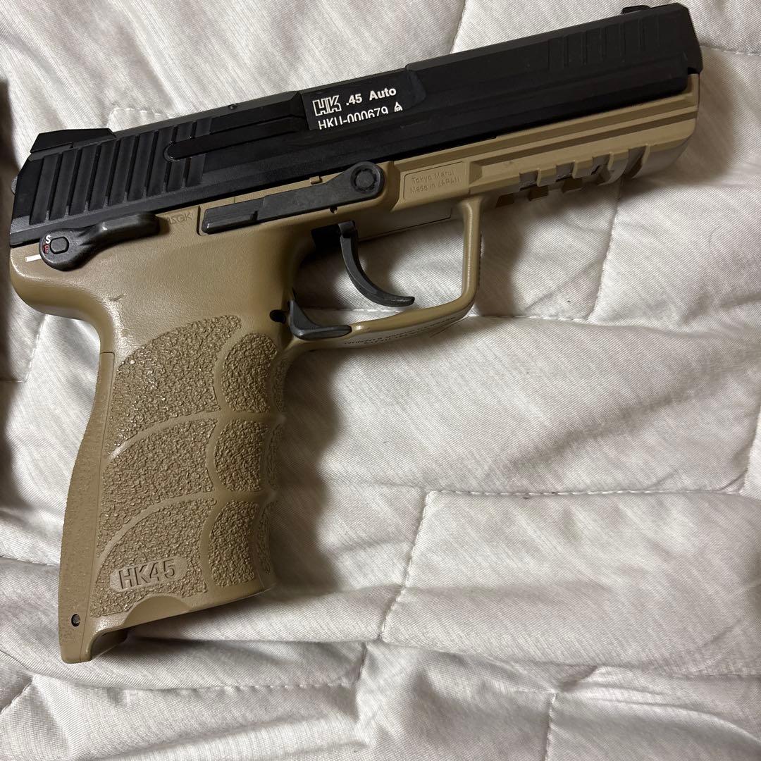 HK45 ガスガン タンカラー マガジン×2