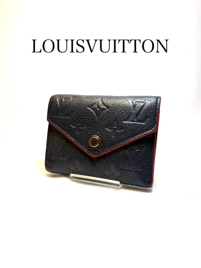 ルイヴィトンモノグラムアンプラント ポルトフォイユ ゾエ 三つ折り財布 RFID