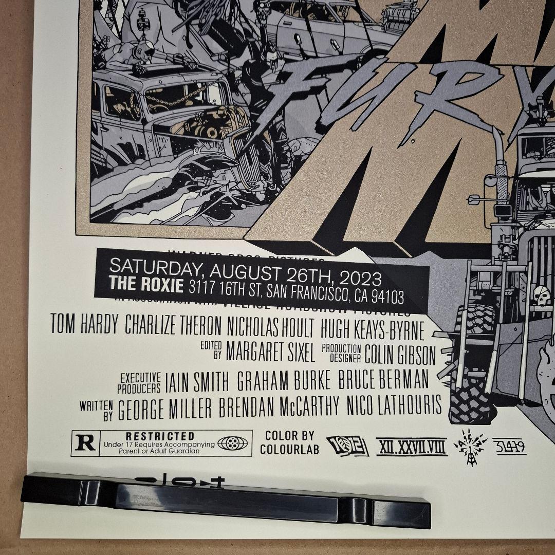 ●250枚限定 マッドマックス 怒りのデスロード シルクスクリーン ミニポスター