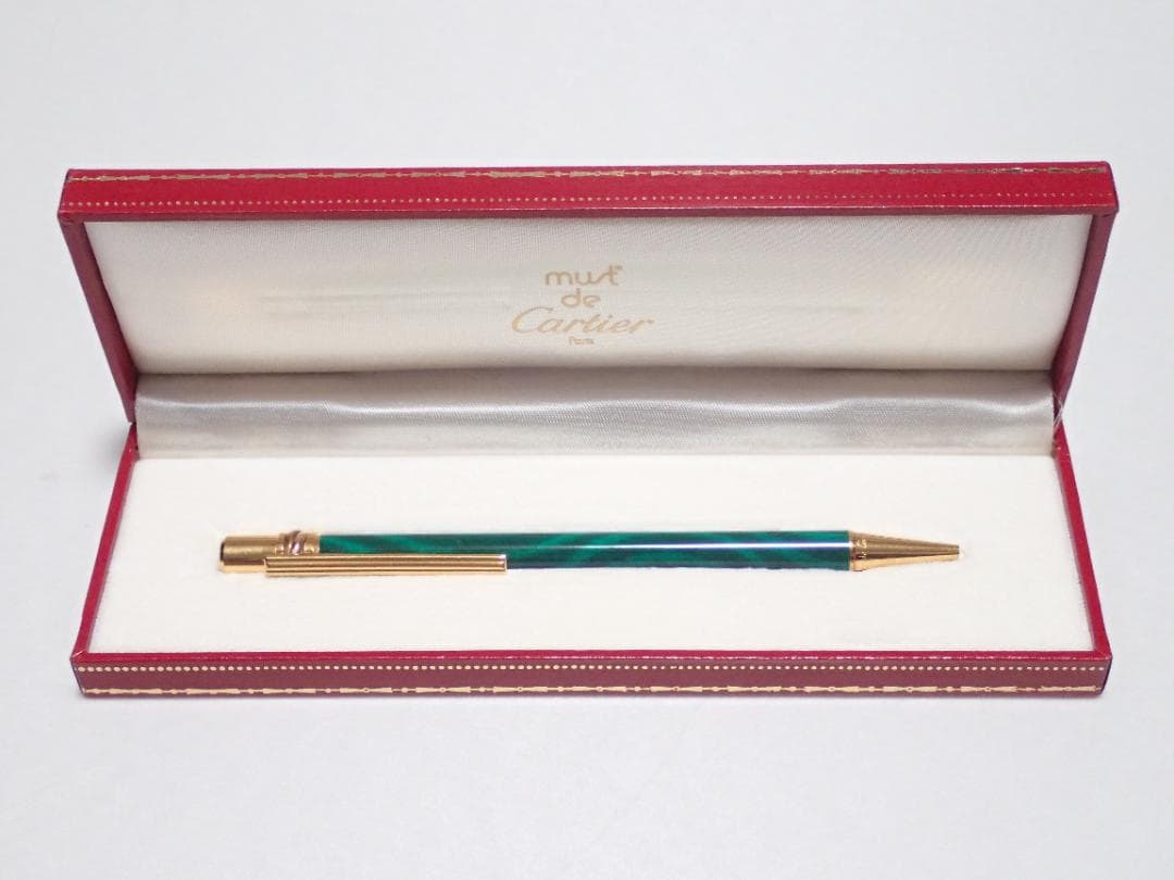 Cartier カルティエ ボールペン トリニティ マーブル 筆記可 付属品有