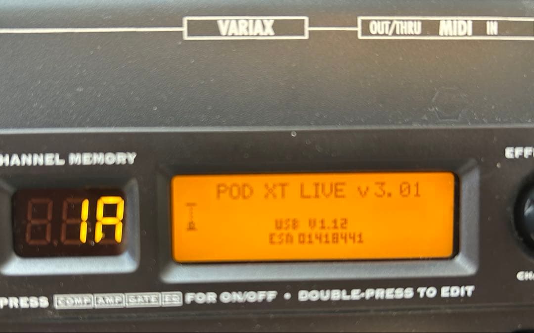 Line6 POD XT LIVE エフェクター、アンプシュミレータ