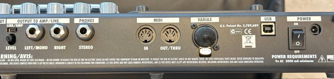 Line6 POD XT LIVE エフェクター、アンプシュミレータ