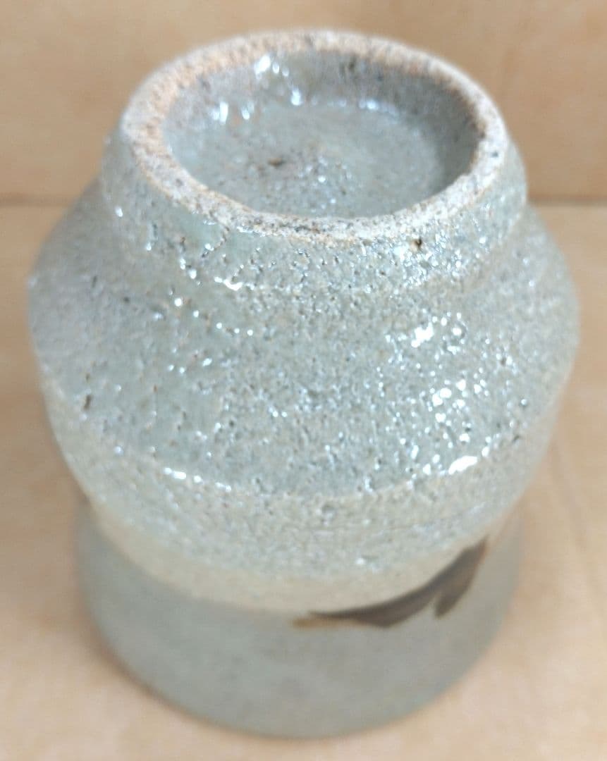 【本物保証】濱田庄司 湯呑(地掛黍花文）共箱 美品 人間国宝 益子焼 民藝 紐茶