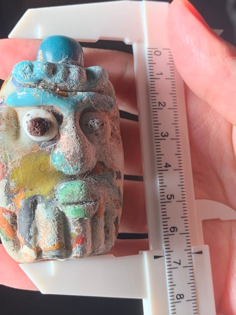 紀元前1500年頃フェニキアビーズ　ローマンガラス　とんぼ玉　出土品　根付　石器