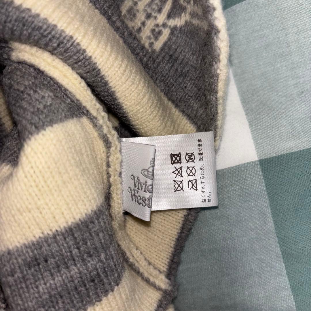 vivienne westwood 耳当て付きニット帽 ORB フラップ付ワッチ