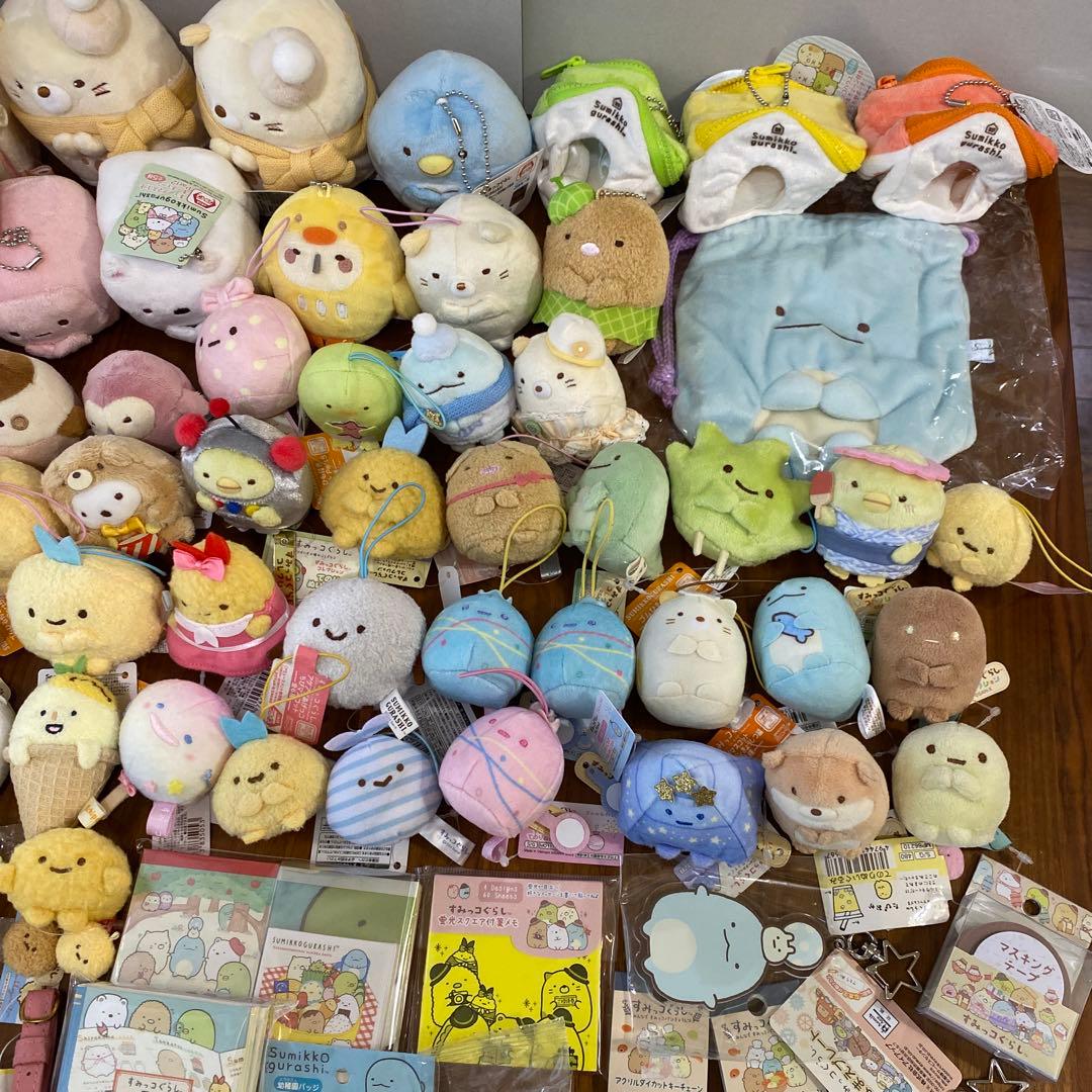 【新品タグ付】　すみっコぐらし　てのりぬいぐるみ　まとめ売り　100点以上
