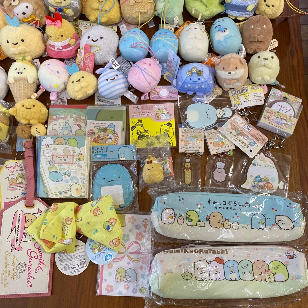 【新品タグ付】　すみっコぐらし　てのりぬいぐるみ　まとめ売り　100点以上