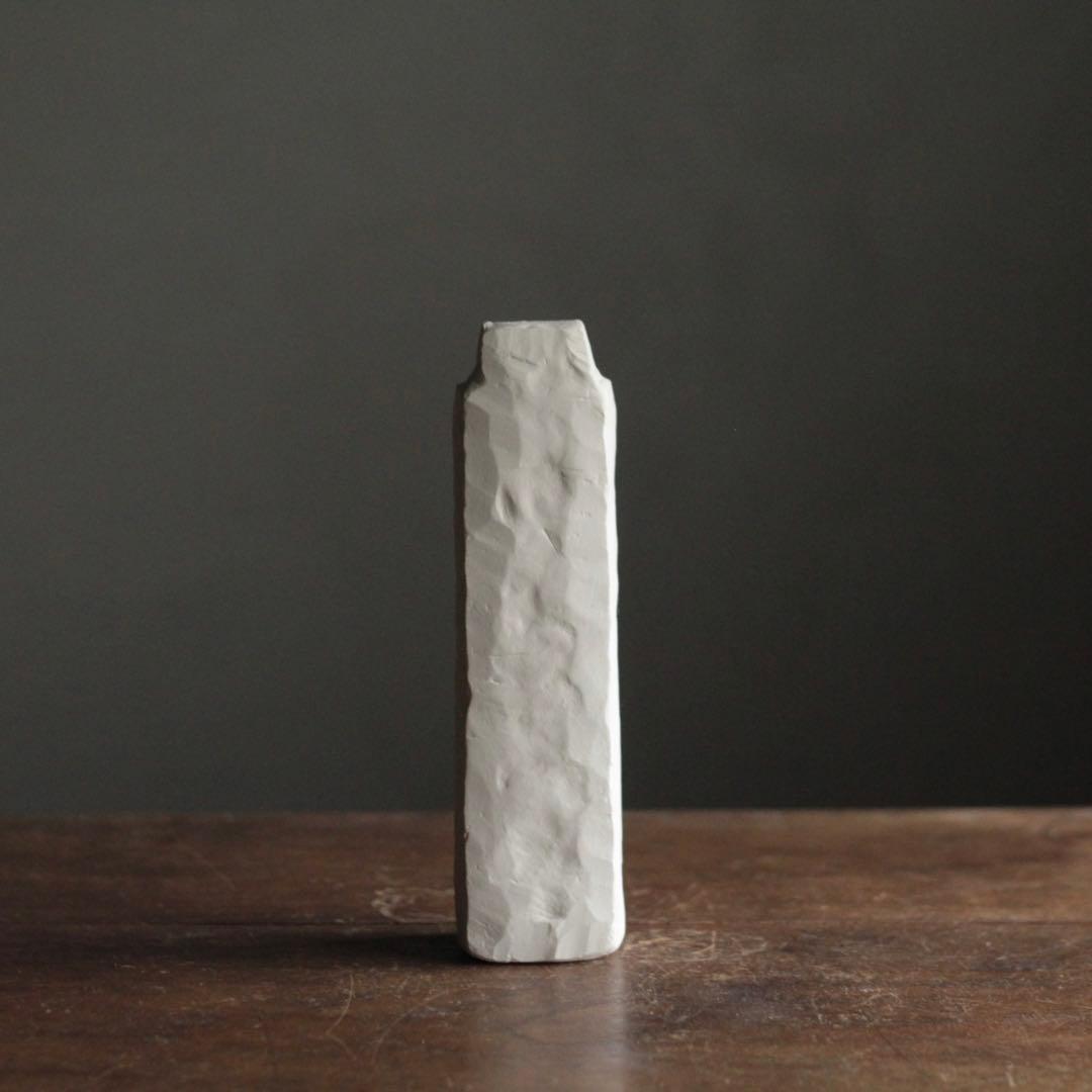 石塑粘土 立体作品 「高い塔の家」 No.3 オブジェ 現代美術