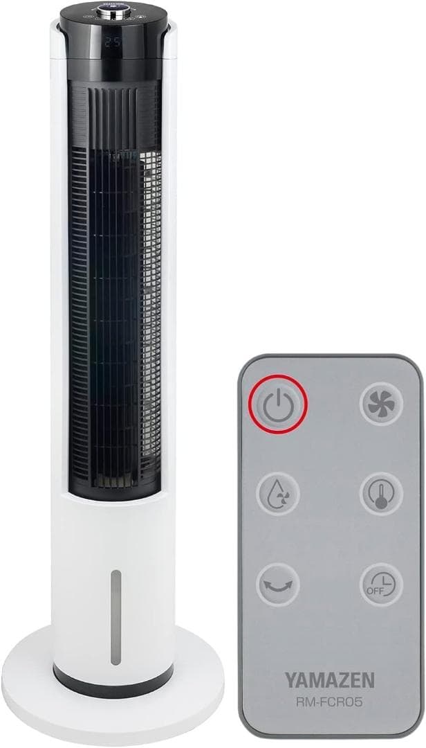 【未開封品】山善 冷風機 首振り 温度センサー ホワイト FCR-BWG404