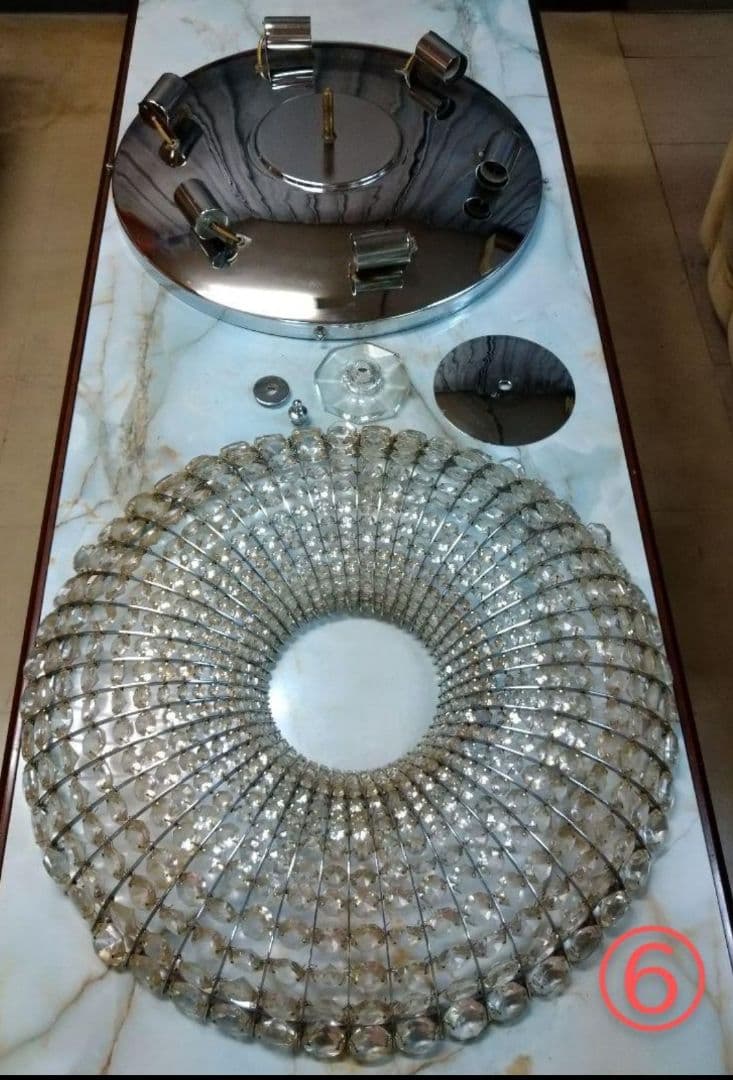 【あいうえお】レトロシャンデリア　かぼちゃ型