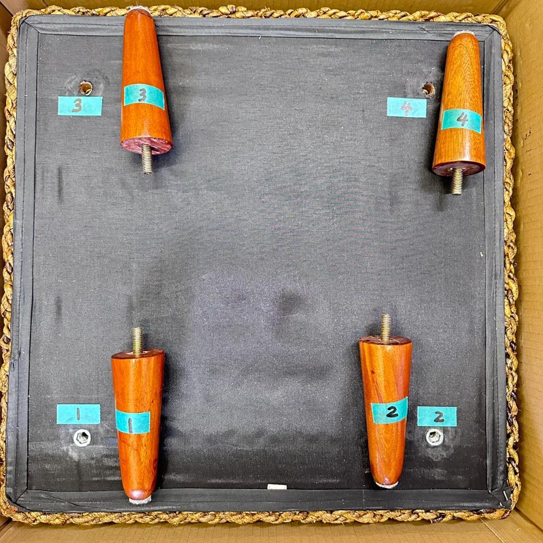 あさひなすずか　アジアンテイスト　ガラステーブル 幅　50cm