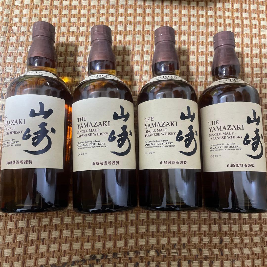 山崎 シングルモルトウイスキー 700ml 4本セット