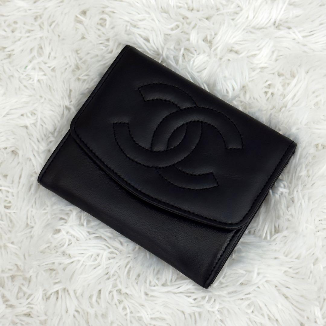 未使用級✨CHANEL シャネル ラムスキン 財布 ケース 小銭入れ