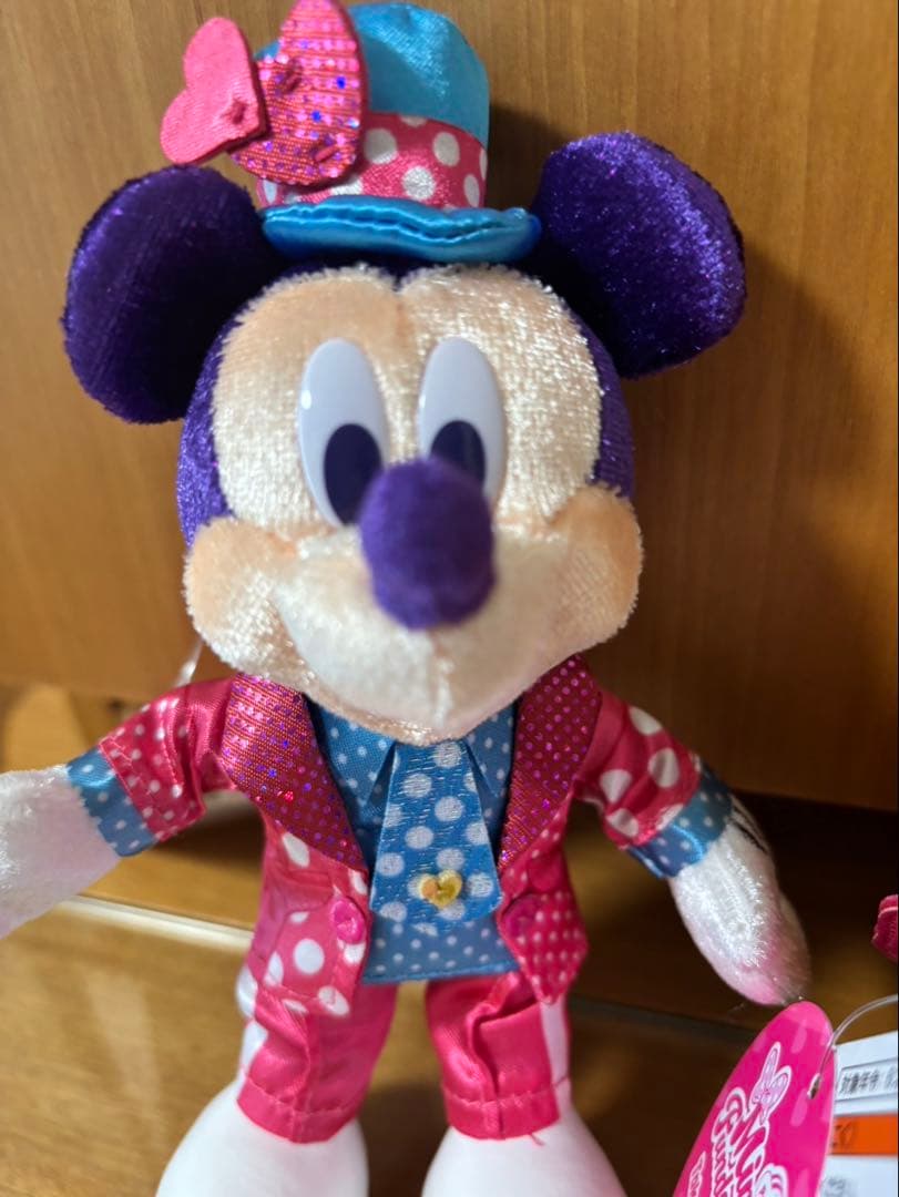 ミニー@ファンダーランド ぬいぐるみバッジ ミッキー ミニー プルート3体セット