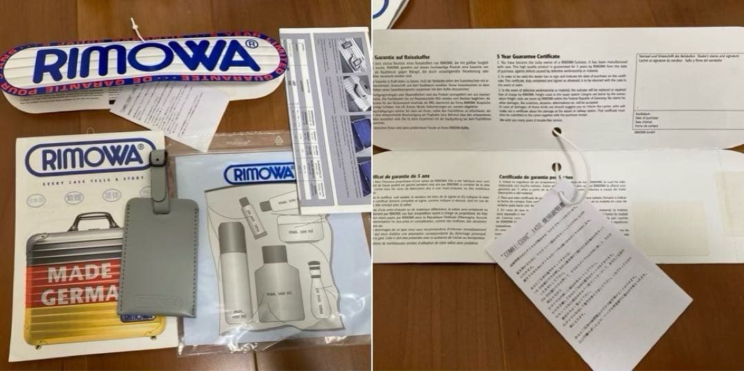 最終値下げ　美品　リモワRIMOWA トパーズTOPAS 32L 青ロゴ　2輪