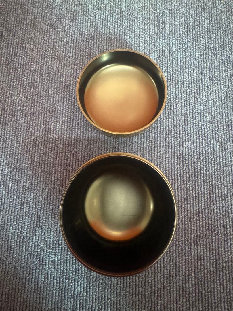 1763 茶道具　輪島塗　前志芸男作　沈金七宝文　棗　未使用