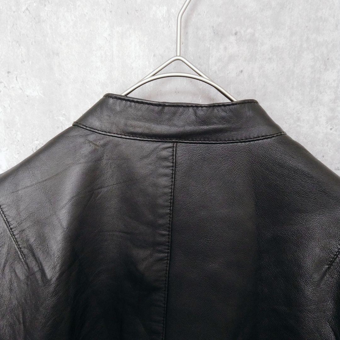 Lサイズ ジャーナルスタンダード 短丈 ラムレザー シングルライダースジャケット