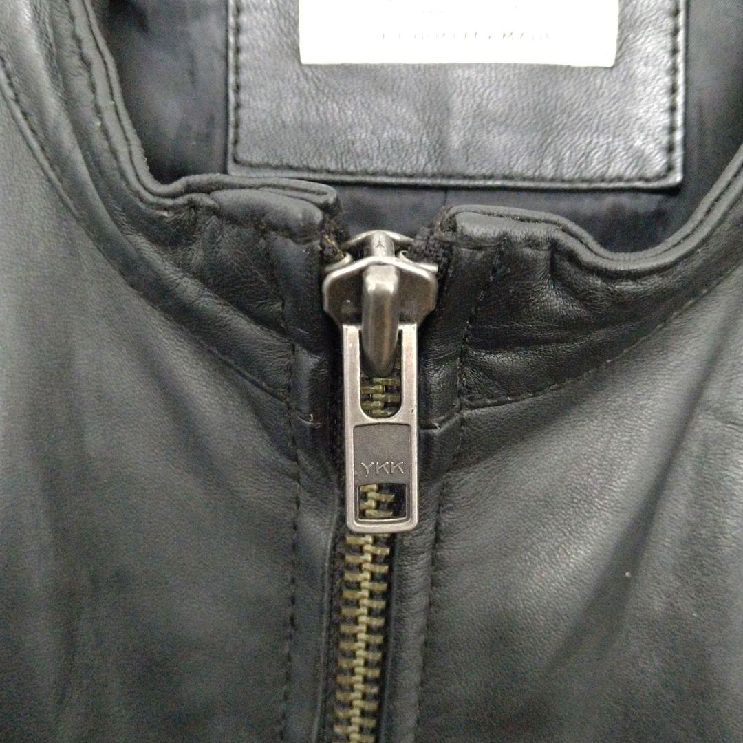 Lサイズ ジャーナルスタンダード 短丈 ラムレザー シングルライダースジャケット