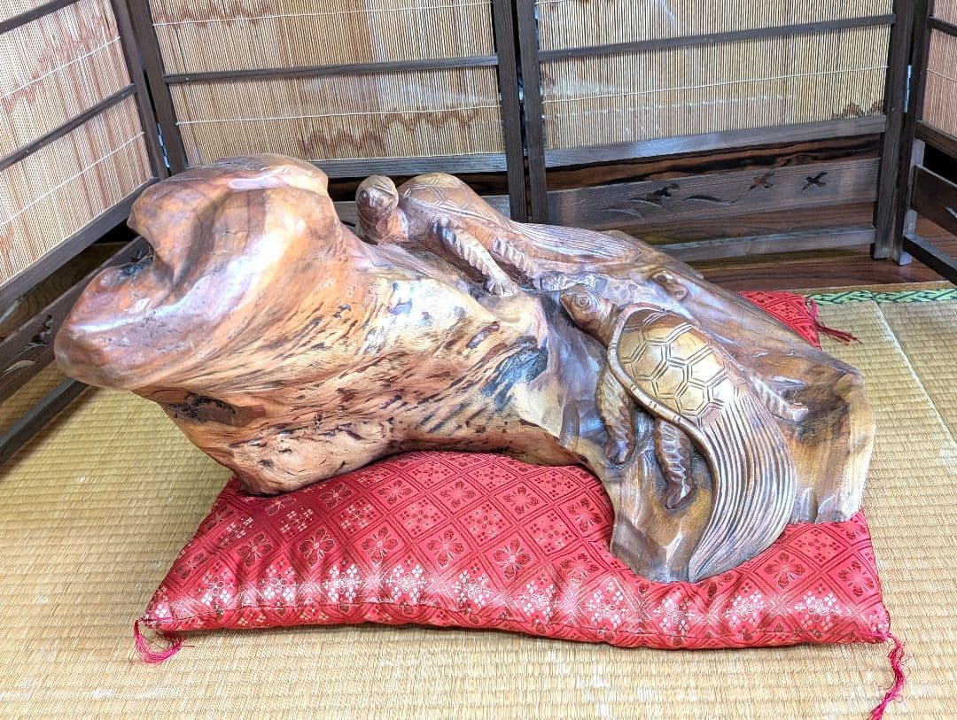 オブジェ　美術品　彫刻　一本木