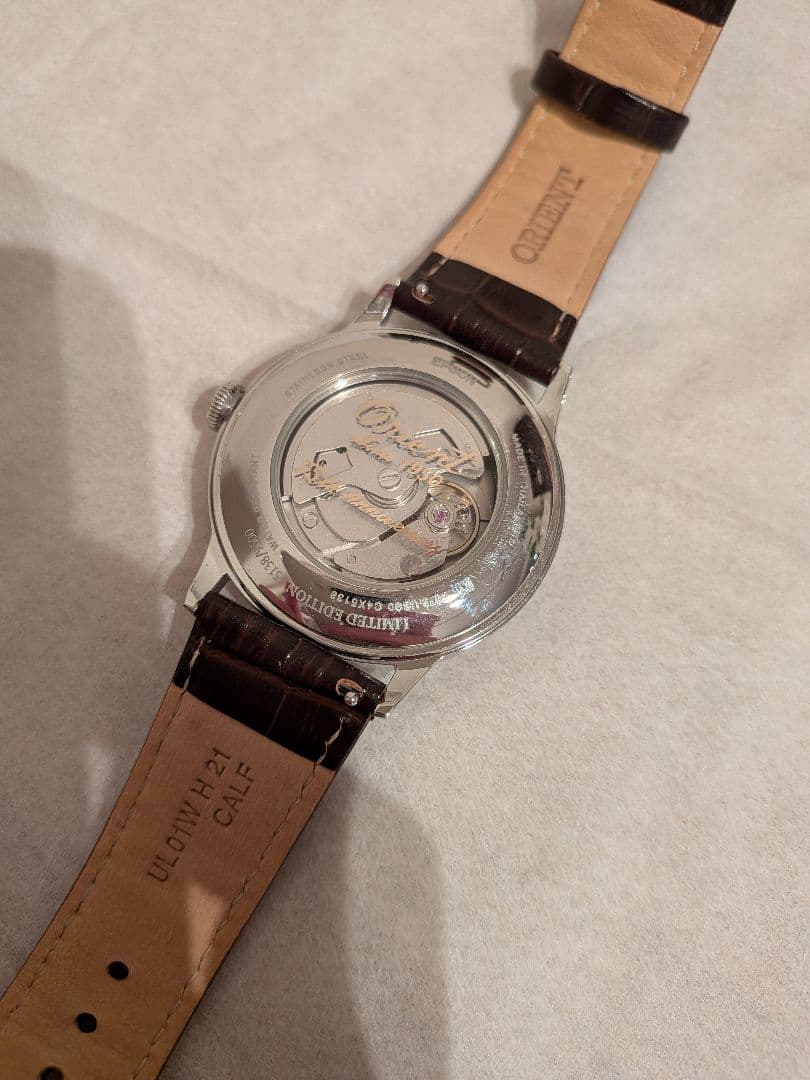 Orient 75周年限定モデル 自動巻き 白文字盤