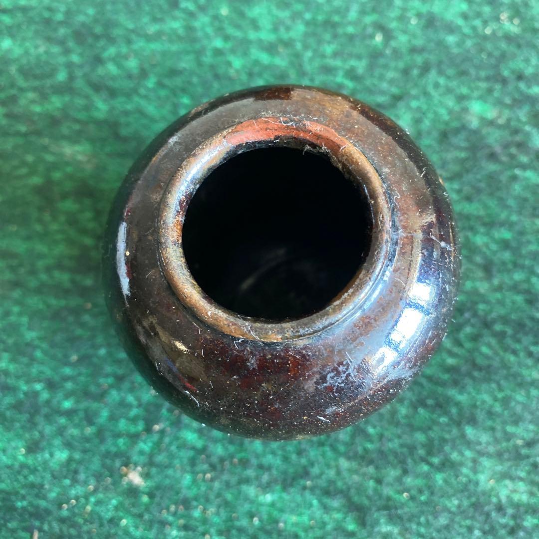 偕楽園焼の茶壷　箱付き