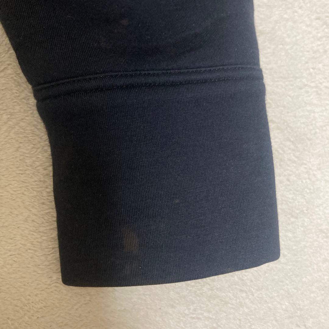 定価14万　MONCLER ネイビー フード付き ダウン　スウェットジャケット