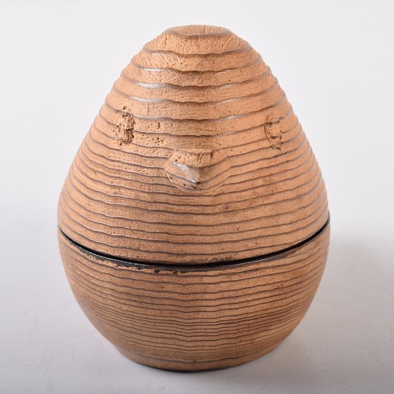 茶道具　塗師　辻石斎造　鳩香合　無盡宗左（即中斎）極め箱　M　R8062