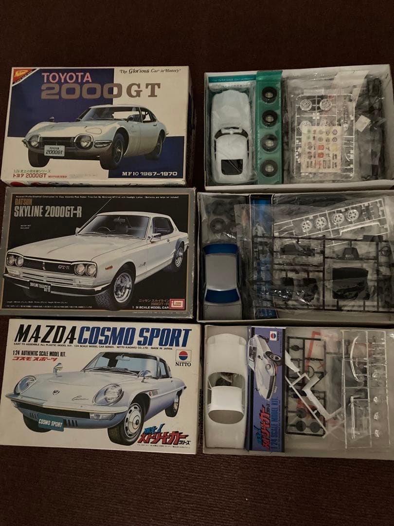 ふくてる日本のクラシックカー プラモデル セット