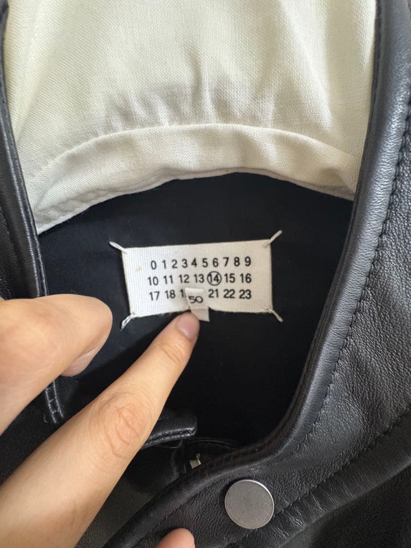 本日限りMaison Margielaの5-ZIPLEATHER JACKET