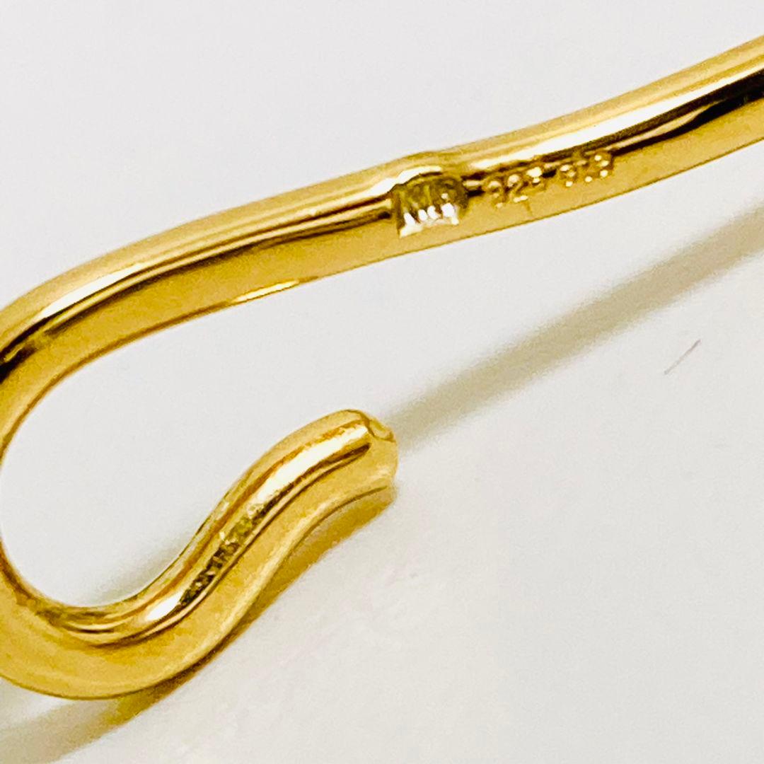 パイプデザインのアンクレット 925 k18??