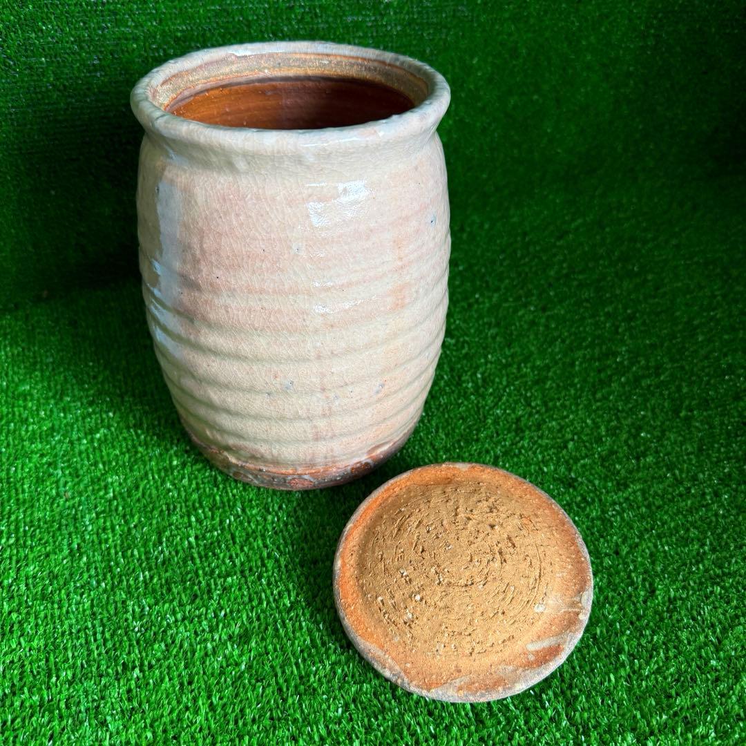 ＆【A0223】未使用保管品/萩焼窯/水指/茶道具/花瓶/水盤/窯印あり