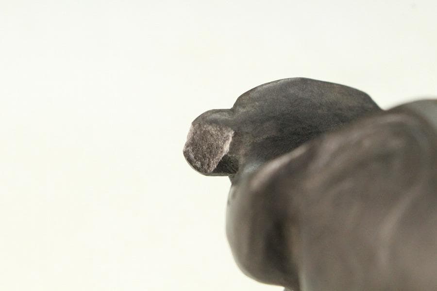 中国美術 端渓 刻 雲龍 鎮 置物(K-A725)