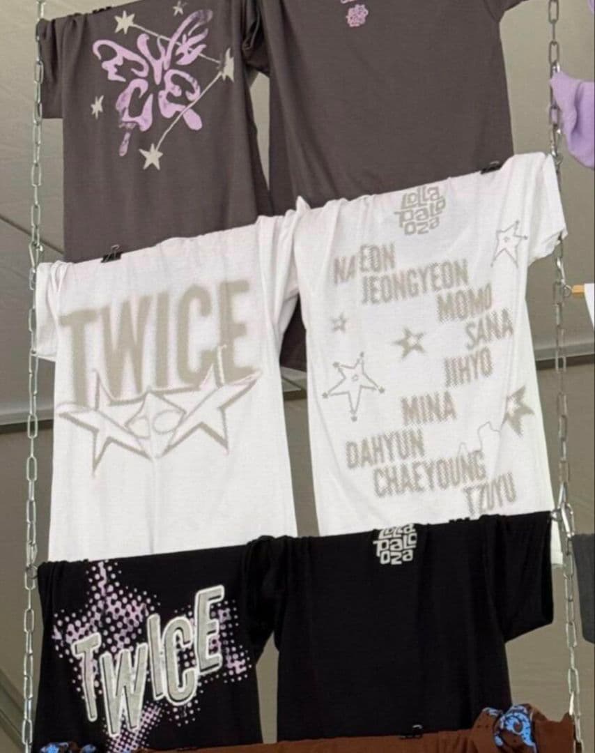 TWICE Lollapalooza 2025 ホワイトTシャツ X L 新品