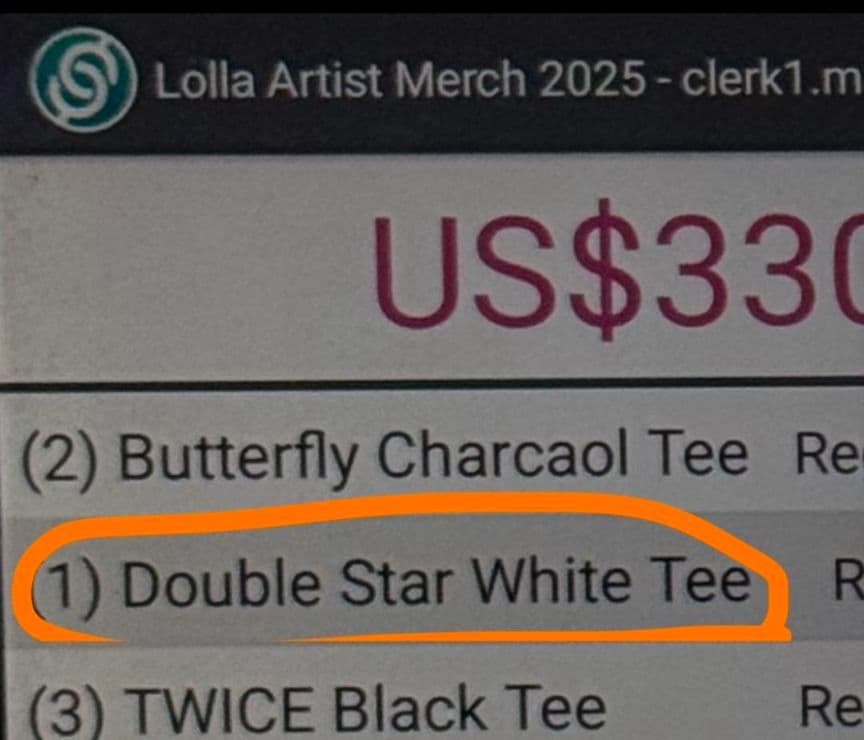 TWICE Lollapalooza 2025 ホワイトTシャツ X L 新品