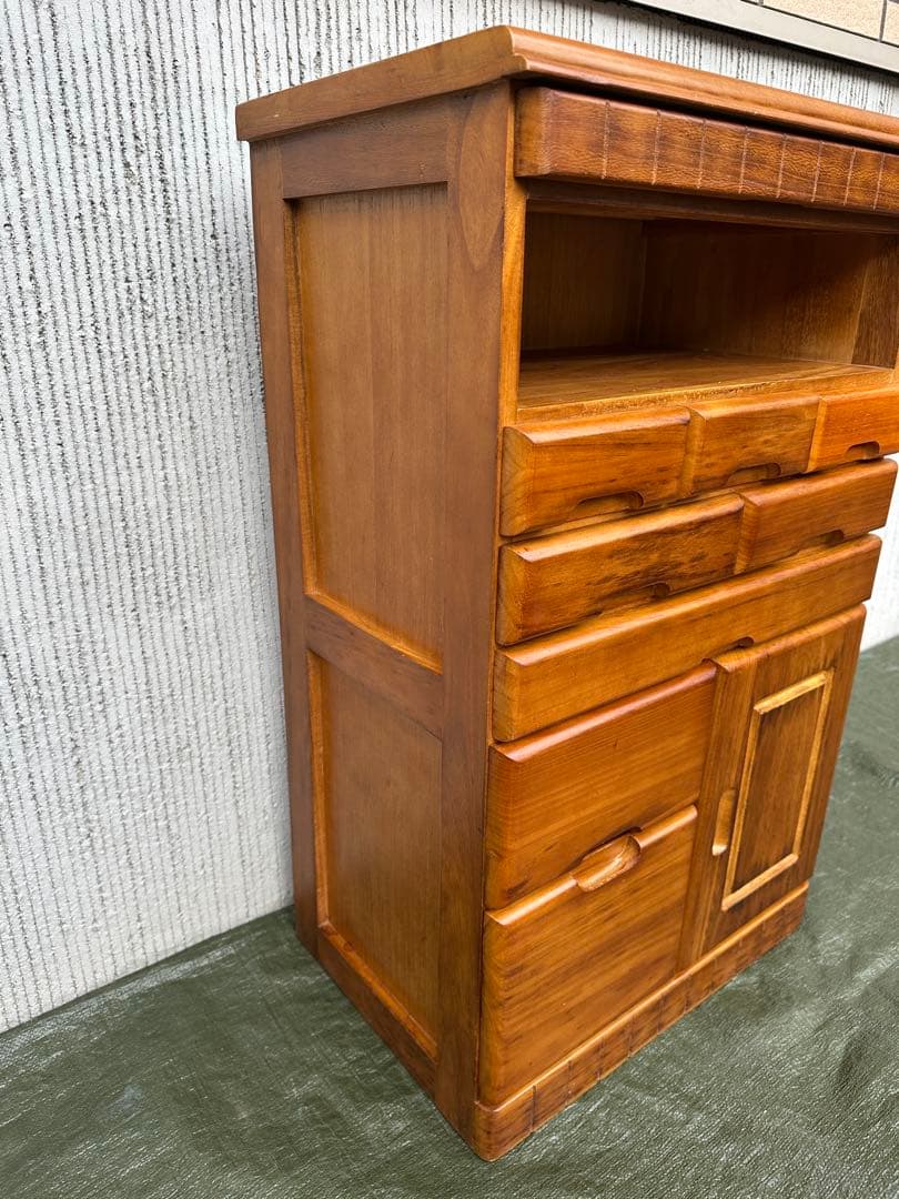 【オープンチェスト】木製　収納　花台　収納棚　電話台　インテリア◎