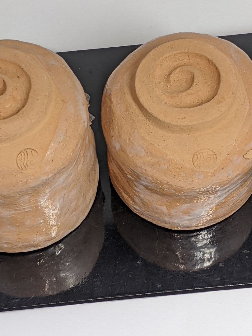 水月焼き　湯呑ペアー　蟹