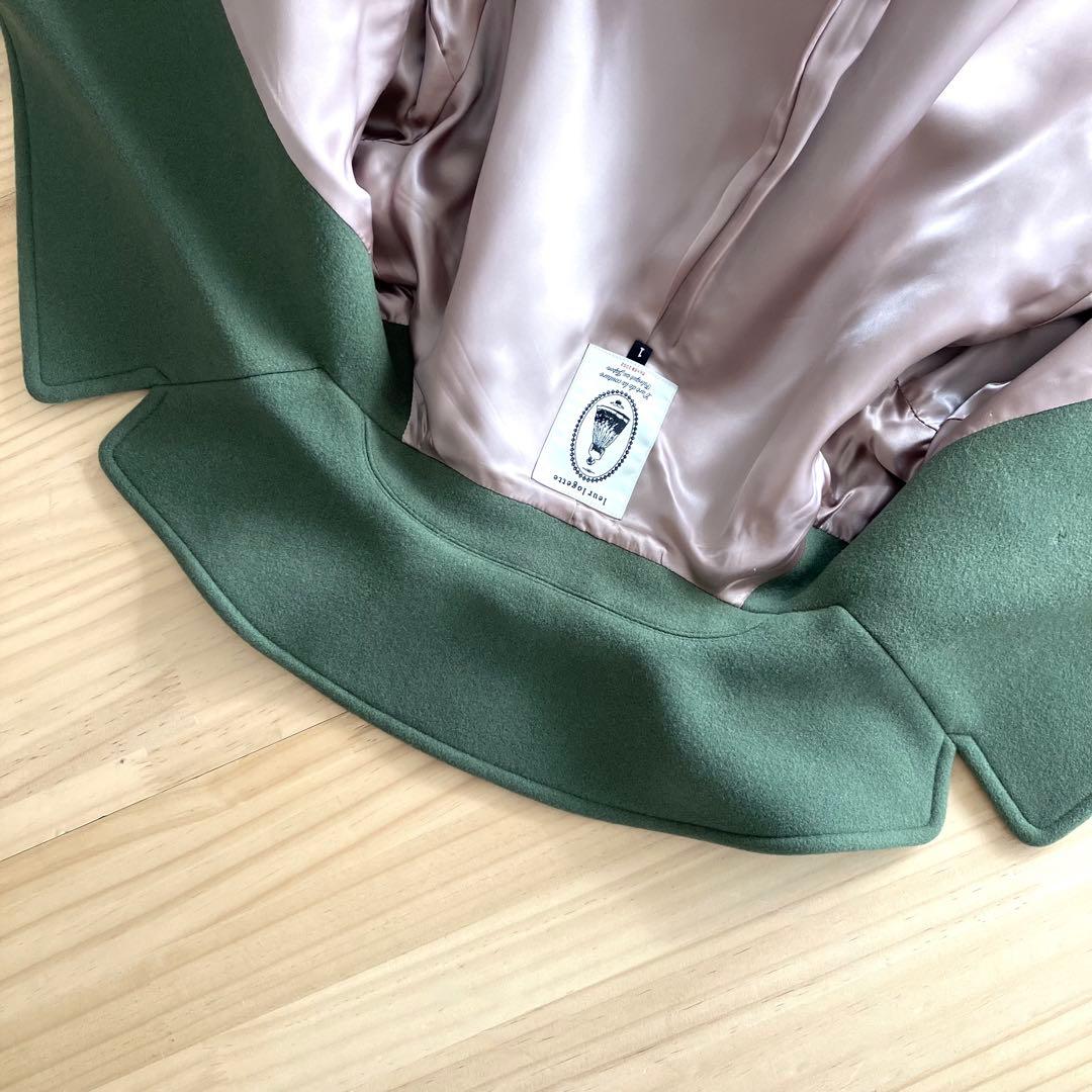 leur logette タスマニア ウールコート 1 M モスグリーン